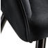 TecTake 4er Set Stuhl Marilyn Samtoptik schwarz 62x58x82cm