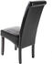 TecTake 4 Esszimmerstühle ergonomisch schwarz 45x44x106cm