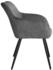 TecTake 6er Set Stuhl Marilyn Stoff grau/schwarz 62x58x82cm