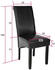 TecTake 2 Esszimmerstühle ergonomisch schwarz 45x44x106cm