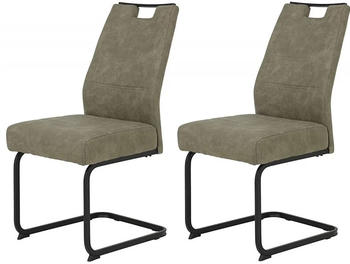 Hela Freischwinger KERSTIN 2er Set 49x61x100 cm VT Schlamm