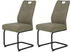 Hela Freischwinger KERSTIN 2er Set 49x61x100 cm VT Schlamm