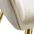 TecTake 6er Set Stuhl Marilyn Samtoptik créme/gold 62x58x82cm