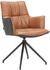 Novel Armlehnstuhl Echtleder 60,5x89,5x63 cm schwarz/cognac
