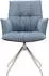 Novel Armlehnstuhl drehbar Textil 59x89,5x63 cm anthazit/blau
