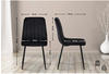 CLP 4er Set Stühle Dijon Samt - schwarz