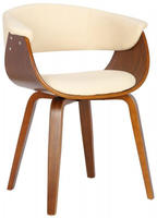 Stuhl Bruce Kunstleder Creme