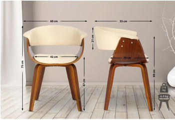 CLP Stuhl Bruce Kunstleder - creme – CLP Stuhl Bruce Kunstleder - creme – Zeitlose Eleganz für klassische Einrichtungen