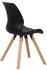 CLP 4er Set Stuhl Luna Kunststoff - schwarz