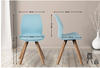 CLP 4er Set Stuhl Luna Kunststoff - blau