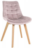 Stuhl Brook Samt Pink