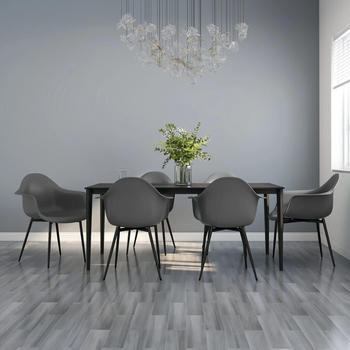 vidaXL Esszimmerst&uuml;hle 6 Stk. Grau PP
