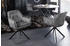 Riess-Ambiente Design Stuhl LOFT dunkelgrau Samt drehbar Metallgestell schwarz mit Armlehne