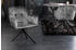 Riess-Ambiente Design Stuhl LOFT dunkelgrau Samt drehbar Metallgestell schwarz mit Armlehne