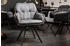 Riess-Ambiente Drehbarer Design Stuhl MR. LOUNGER anthrazit grau mit Armlehne Retro Stil