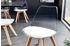 Riess-Ambiente Design Stuhl SCANDINAVIA MEISTERSTÜCK transparent weiß Kunststoff Buchenholz natur