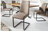 Riess-Ambiente Industrial Freischwinger Stuhl APARTMENT antik taupe mit Metallgestell