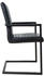 Riess-Ambiente Industrial Freischwinger Stuhl LOFT antik schwarz mit Armlehne Eisengestell