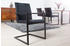 Riess-Ambiente Industrial Freischwinger Stuhl LOFT antik schwarz mit Armlehne Eisengestell