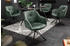 Riess-Ambiente Drehbarer Design Stuhl EUPHORIA dunkelgrün Samt mit Armlehne Metallgestell schwarz