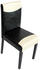 Mendler 6er-Set Esszimmerstuhl Stuhl Küchenstuhl Littau schwarz-weiß, dunkle Beine