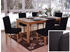 Mendler 6er-Set Esszimmerstuhl Stuhl Küchenstuhl Littau Textil, schwarz, helle Beine