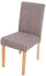 Mendler 4x Esszimmerstuhl Stuhl Küchenstuhl Littau Textil, grau, helle Beine
