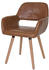 Mendler Esszimmerstuhl MCW-A50 II, Stuhl Küchenstuhl, Retro 50er Jahre Design Kunstleder, WildKunstleder