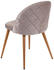 Mendler 4er-Set Esszimmerstuhl MCW-D53, Stuhl Küchenstuhl Retro 50er Jahre Design, Samt grau-braun