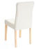 Mendler 2x Esszimmerstuhl MCW-E58, Stuhl Essstühle Kunstleder creme, helle Beine