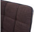 Mendler 6x Esszimmerstuhl MCW-C41, Stuhl Küchenstuhl, höhenverstellbar drehbar, Stoff/Textil braun