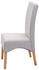 Mendler 6er-Set Esszimmerstuhl Crotone, Küchenstuhl Stuhl, Stoff/Textil creme beige, helle Beine