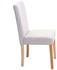 Mendler 2x Esszimmerstuhl Stuhl Küchenstuhl Littau Textil, creme-beige, helle Beine