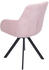 Mendler 6er-Set Esszimmerstuhl MCW-J69, Küchenstuhl Stuhl mit Armlehne, drehbar Auto-Position, Samt rosa