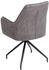 Mendler 6er-Set Esszimmerstuhl MCW-K15, Küchenstuhl Polsterstuhl Stuhl mit Armlehne, Stoff/Textil Metall dunkelgrau