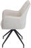 Mendler 6er-Set Esszimmerstuhl MCW-K15, Küchenstuhl Polsterstuhl Stuhl mit Armlehne, Stoff/Textil Metall creme-beige