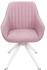 Mendler 6er-Set Esszimmerstuhl MCW-K27, Küchenstuhl Stuhl mit Armlehne, drehbar Stoff/Textil rosa