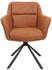 Mendler 6er-Set Esszimmerstuhl MCW-K33, Küchenstuhl Stuhl, drehbar Auto-Position, Stoff/Textil Wildleder-Optik braun