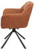Mendler 6er-Set Esszimmerstuhl MCW-K33, Küchenstuhl Stuhl, drehbar Auto-Position, Stoff/Textil Wildleder-Optik braun