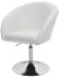 Mendler Esszimmerstuhl MCW-F19, Küchenstuhl Stuhl Drehstuhl Loungesessel, drehbar höhenverstellbar Stoff/Textil creme-weiß