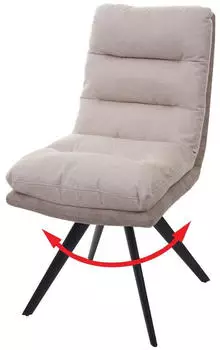 Mendler Esszimmerstuhl MCW-G66, Küchenstuhl Stuhl, drehbar Auto-Position Stoff/Textil creme Mendler Esszimmerstuhl MCW-G66, Küchenstuhl Stuhl, drehbar Auto-Position Stoff/Textil creme