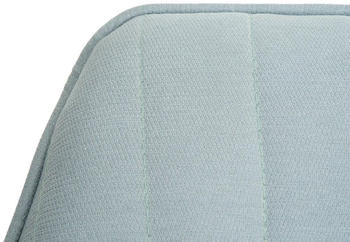 Mendler 6er-Set Esszimmerstuhl MCW-K27, Küchenstuhl Stuhl mit Armlehne, drehbar Stoff/Textil mint-grün