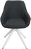 Mendler 6er-Set Esszimmerstuhl MCW-K27, Küchenstuhl Stuhl mit Armlehne, drehbar Stoff/Textil dunkelgrau