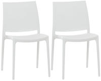 2er Set St&uuml;hle Maya Wei&szlig;