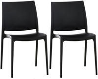 2er Set St&uuml;hle Maya Schwarz