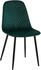 CLP 4er Set Stühle Giverny mit Ziernähten grün, Material:Samt