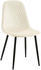 CLP Stuhl Giverny mit Ziernähten creme, Material:Samt