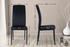 CLP 6er Set Esszimmerstühle Savino gepolstert mit Metallgestell schwarz, Material:Samt