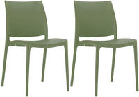 2er Set St&uuml;hle Maya Oliv