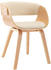 vidaXL Esszimmerstuhl Creme Bugholz und Kunstleder (283112)